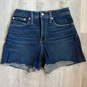 Madewell Curvy High Rise Denim Shorts